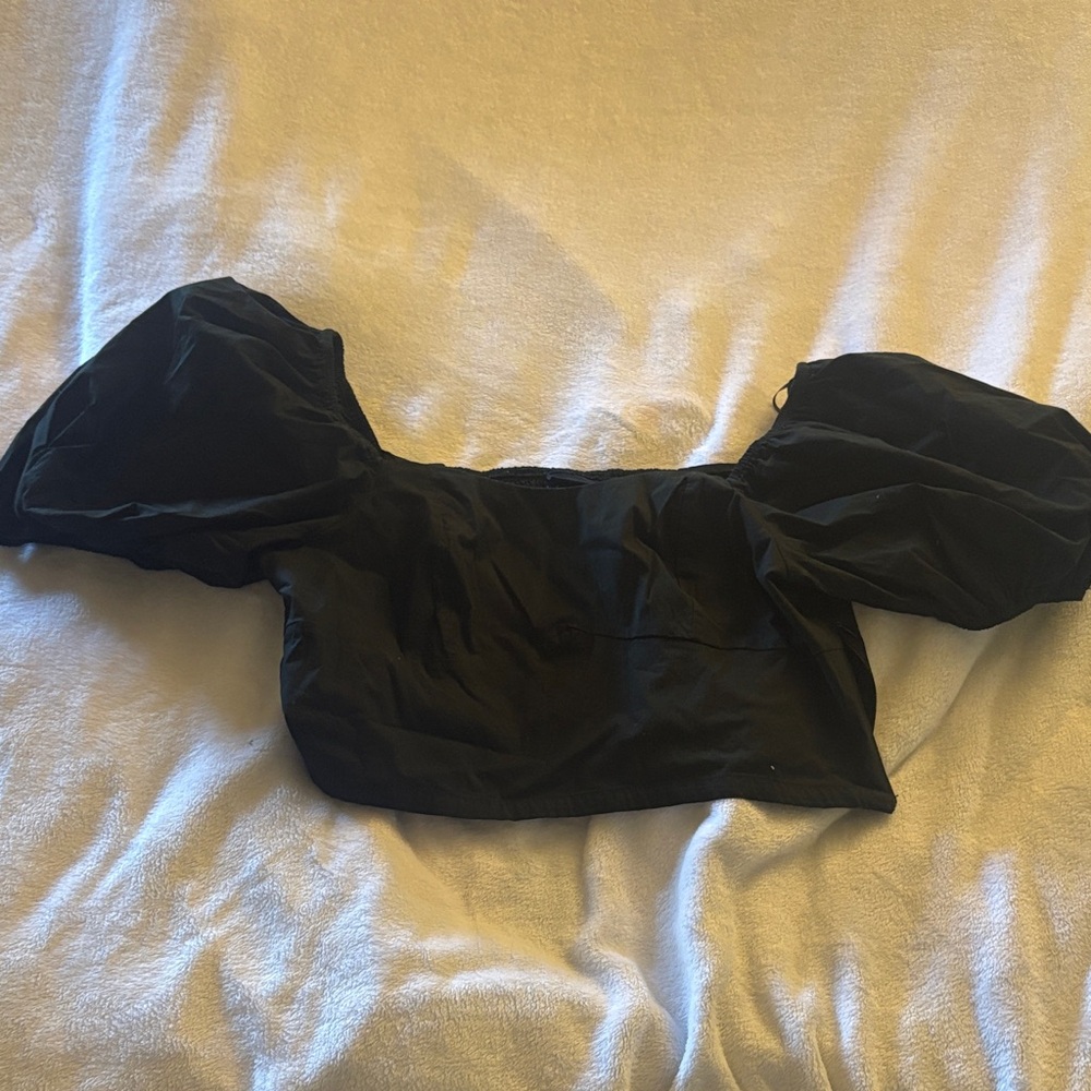 Elegant Black Crop Top